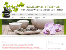 Tablet Screenshot of kingstonhomeopathy.co.uk